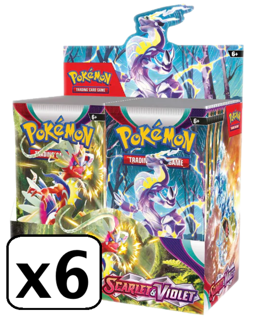 SV01 SCARLET AND VIOLET BASE (6) BOOSTER BOX  CASE (2023)