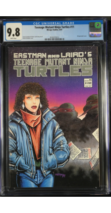 TEENAGE MUTANT NINJA TURTLES #11 CGC 9.8 WHITE HIGHEST GRADED CGC #4530255012