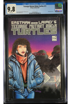 TEENAGE MUTANT NINJA TURTLES #11 CGC 9.8 WHITE HIGHEST GRADED CGC #4530255012
