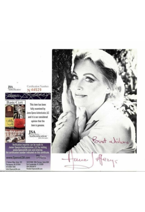ANNE JEFFREYS ACTRESS SIGNED 5X7 JSA AUTHENTICATED COA #N44529