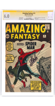 AMAZING FANTASY #15 6.0   1ST APP OF SPIDER-MAN  SS STAN LEE #1017438001