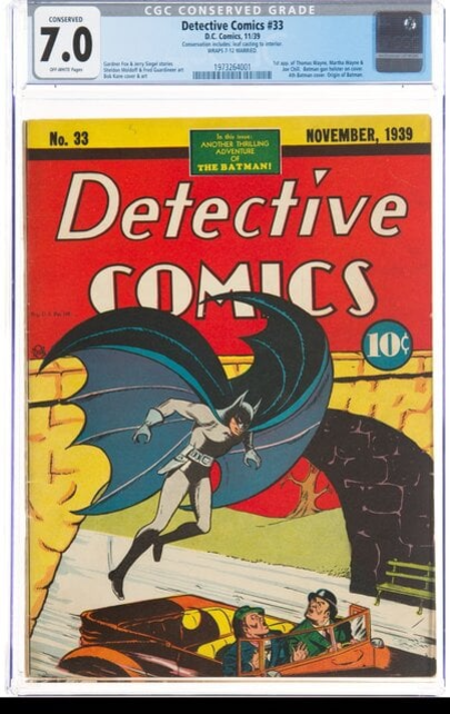 DETECTIVE COMICS #33 7.0 OW 1973264001
