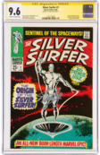 SILVER SURFER #1 CGC 9.6 SS STAN LEE SIGNED  ORIGIN OF SILVER SURFER CGC #1323173009