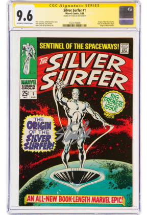 Silver Surfer #1 CGC 9.6 SS Stan Lee Signed Origin Of The Silver Surfer CGC #1323173009
