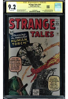 STRANGE TALES #101 CGC 9.2 SS STAN LEE SINGLE HIGHEST GRADED CGC #1507059003