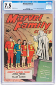 MARVEL FAMILY#1 CGC 7.5 THE "ROCK" MOVIE BLACK ADAM CGC #1999924006