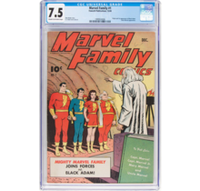 MARVEL FAMILY#1 CGC 7.5 THE "ROCK" MOVIE BLACK ADAM CGC #1999924006