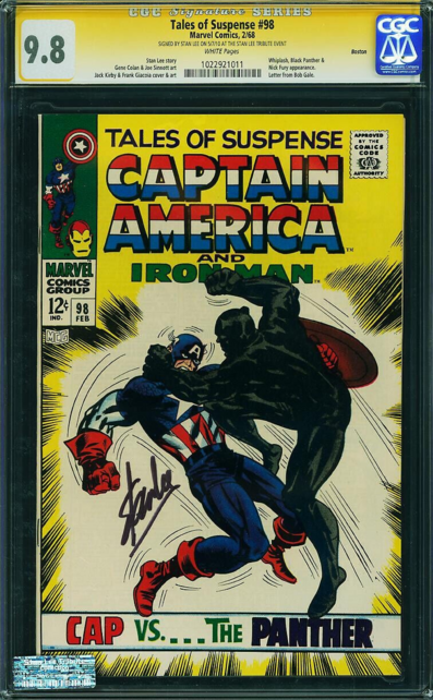 TALES OF SUSPENSE #98 CGC 9.8 SS STAN LEE BOSTON PEDIGREE CGC #1022921011
