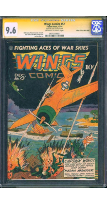WINGS COMICS #52 CGC 9.6 OWW SS GENE COLAN MILE HIGH PEDIGREE CGC #0971544001