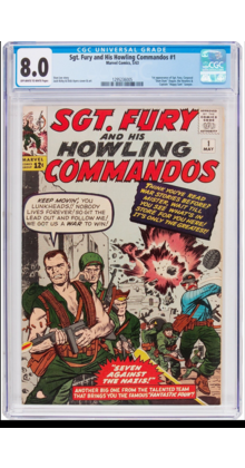 SGT FURY & HIS HOWLING COMMANDOS #1 CGC 8.0 1st APP OF SGT FURY #1295236005