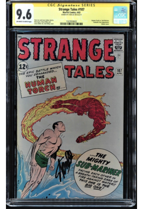 STRANGE TALES #107 CGC 9.6 OWW SS STAN LEE SIGNED CGC #1507059002