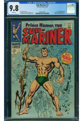 SUB-MARINER #1 CGC 9.8 WHITE PAGES HIGHEST GRADED ORIGIN RETOLD #3995748001