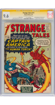 STRANGE TALES #114 CGC 9.6 SS STAN LEE SIGNED 1 of 1 CAPY COVER #117162003
