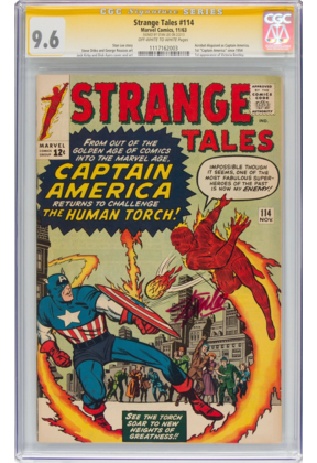STRANGE TALES #114 CGC 9.6 SS STAN LEE SIGNED 1 of 1 CAPY COVER #117162003