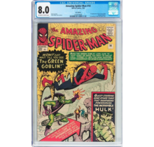 AMAZING SPIDER-MAN #14 CGC 8.0 OWW UK PRICE VARIANT CGC #1292874009