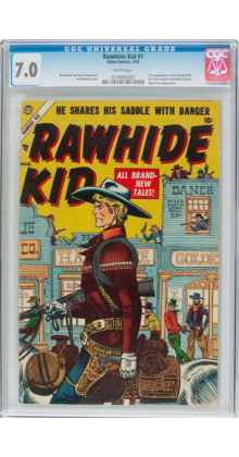 RAWHIDE KID #1 CGC 7.0 W PQ 1st App Series Ran 1955-1979 !! SCARCE #0154065003