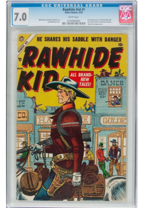RAWHIDE KID #1 CGC 7.0 W PQ 1st App Series Ran 1955-1979 !! SCARCE #0154065003