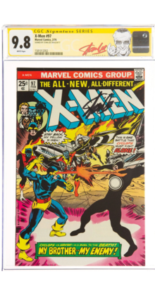 X-MEN #97 CGC 9.8 WHITE SS STAN LEE SIGNED HIGHEST GRADED CGC #1581012002