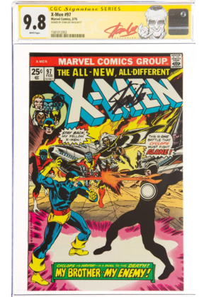 X-MEN #97 CGC 9.8 WHITE SS STAN LEE SIGNED HIGHEST GRADED CGC #1581012002