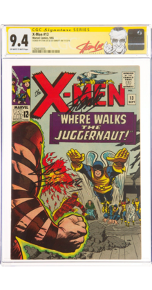 X-MEN #13 CGC 9.4 OWW SS 2X's STAN LEE, SINNOTT 2ND APP JUGGERNAUT #1428410005