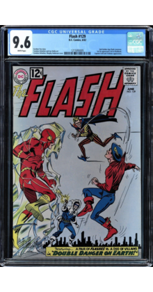 FLASH #129 CGC 9.6 WHITE 2ND APP GOLDEN AGE FLASH IN SA CGC #1215093005