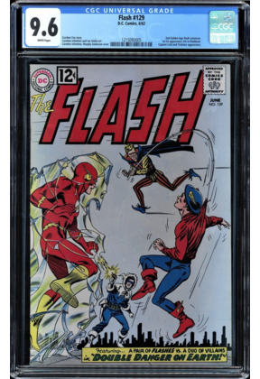 FLASH #129 CGC 9.6 WHITE 2ND APP GOLDEN AGE FLASH IN SA CGC #1215093005