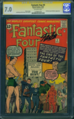FANTASTIC FOUR #9 CGC 7.0 "1962" SS STAN LEE SIGNED CGC #1270001010