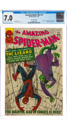 AMAZING SPIDER-MAN #6 CGC 7.0 RARE UK PRICE VARIANT CGC #3898050004