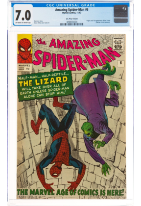 AMAZING SPIDER-MAN #6 CGC 7.0 RARE UK PRICE VARIANT CGC #3898050004