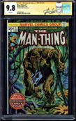 MAN-THING #1 CGC 9.8 WHITE SS STAN LEE 2ND APP OF HOWARD THE DUCK #0351061009