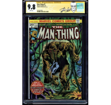 MAN-THING #1 CGC 9.8 WHITE SS STAN LEE 2ND APP OF HOWARD THE DUCK #0351061009