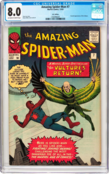 AMAZING SPIDER-MAN #7 CGC 8.0 OWW UK PRICE VARIANT CGC #1292896001