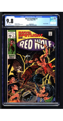 MARVEL SPOTLIGHT #1 CGC 9.8 WHITE PAGES ORIGIN OF RED WOLF CGC #4084097001