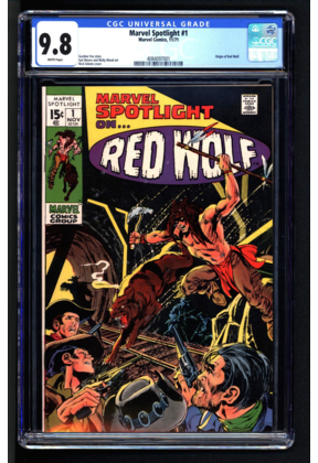 MARVEL SPOTLIGHT #1 CGC 9.8 WHITE PAGES ORIGIN OF RED WOLF CGC #4084097001