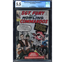 SGT FURY & HIS HOWLING COMMANDOS #1 CGC 5.5 OWW CGC #2006603006