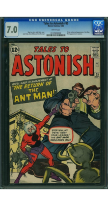 TALES TO ASTONISH #35 CGC 7.0 ORIGIN & 2ND APP ANT MAN 1ST IN COSTUME 0137839002