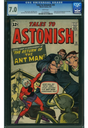 TALES TO ASTONISH #35 CGC 7.0 ORIGIN & 2ND APP ANT MAN 1ST IN COSTUME 0137839002