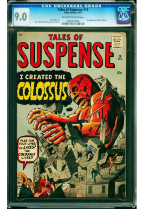 TALES OF SUSPENSE #14 CGC 9.0 OWW 1ST APPEARANCE OF COLOSSUS CGC #1002679006