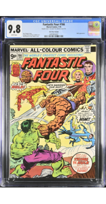 FANTASTIC FOUR #166 9.8 UK "DOUBLE COVER" BOTH ARE 9.8 ! SINGLE HIGHEST GRADED #4493903007