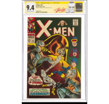 X-MEN #33 CGC 9.4 OWW SS 2Xs STAN LEE, ROY THOMAS HIGHEST GRADED #1428410019