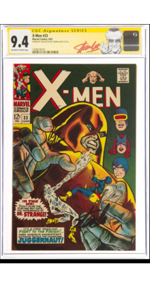 X-MEN #33 CGC 9.4 OWW SS 2Xs STAN LEE, ROY THOMAS HIGHEST GRADED #1428410019