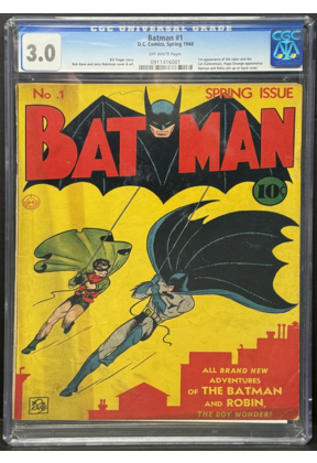 Batman #1 CGC 3.0 1940 Origin 0f The Joker CGC #0911416001