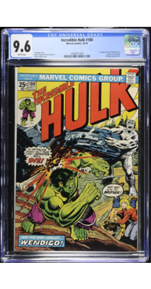 INCREDIBLE HULK #180 CGC 9.6 1ST APPEARANCE OF WOLVERINE CGC #4588971009