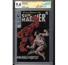 SUB-MARINER #8 CGC 9.4 OWW SS STAN LEE SIGNED CLASSIC COVER CGC #1278786032