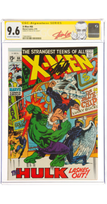 X-MEN #66 CGC 9.6 OWW SS STAN LEE HIGHEST GRADED PROFESSOR X RETURNS #1586598002