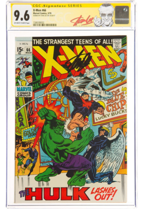 X-MEN #66 CGC 9.6 OWW SS STAN LEE HIGHEST GRADED PROFESSOR X RETURNS #1586598002
