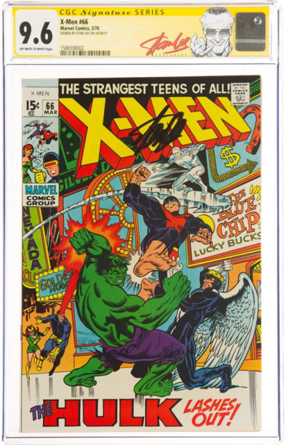 X-MEN #66 CGC 9.6 OWW SS STAN LEE HIGHEST GRADED PROFESSOR X RETURNS #1586598002