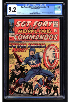 SGT. FURY AND HIS HOWLING COMMANDOS #13 CGC 9. 2 1ST MEET CAPY/NICK 1972255008