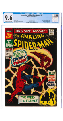 AMAZING SPIDER-MAN ANNUAL #4 CGC 9.6 OW CGC #4184325006