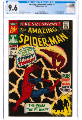 AMAZING SPIDER-MAN ANNUAL #4 CGC 9.6 OW CGC #4184325006